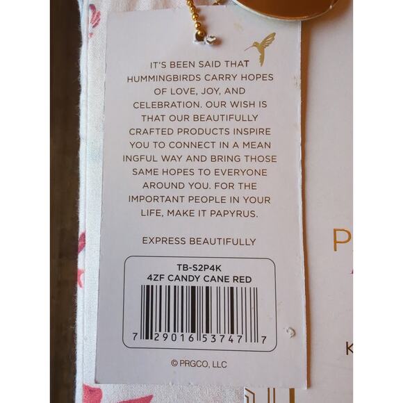 PAPYRUS Candy Cane King Sheet Set 100% Cotton 200 Thread Count Percale NEW - Picture 3 of 4